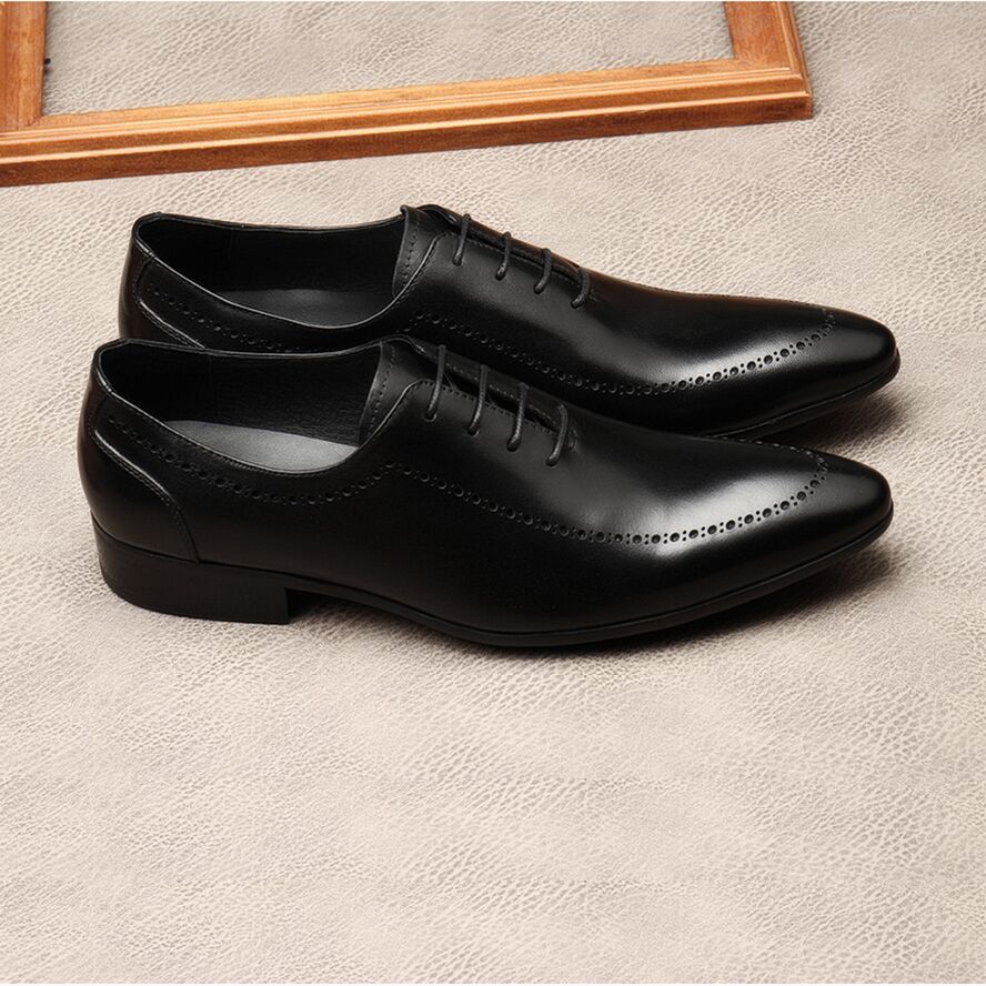 giay-tay-nam-cot-day-oxford-sang-trong-m120 Giày tây nam buộc giây oxford da bò thật