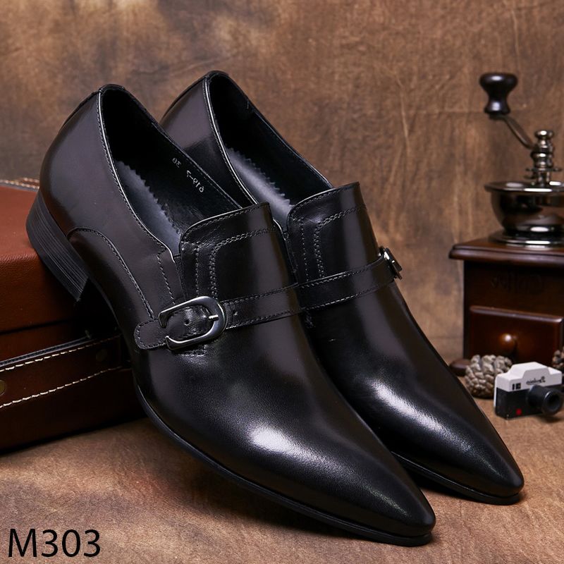 Giày lười nam công sở da bò đẹp trẻ trung