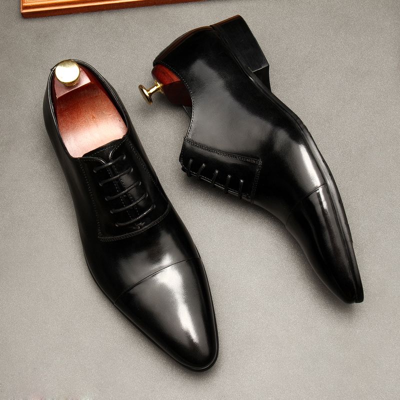 Giày da nam oxford màu đen